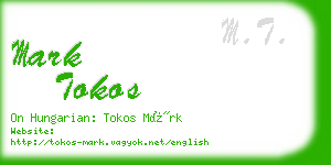 mark tokos business card